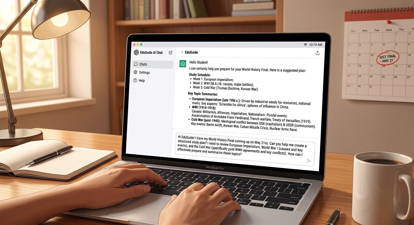 Промпт для подготовки к экзамену в интерфейсе ChatGPT