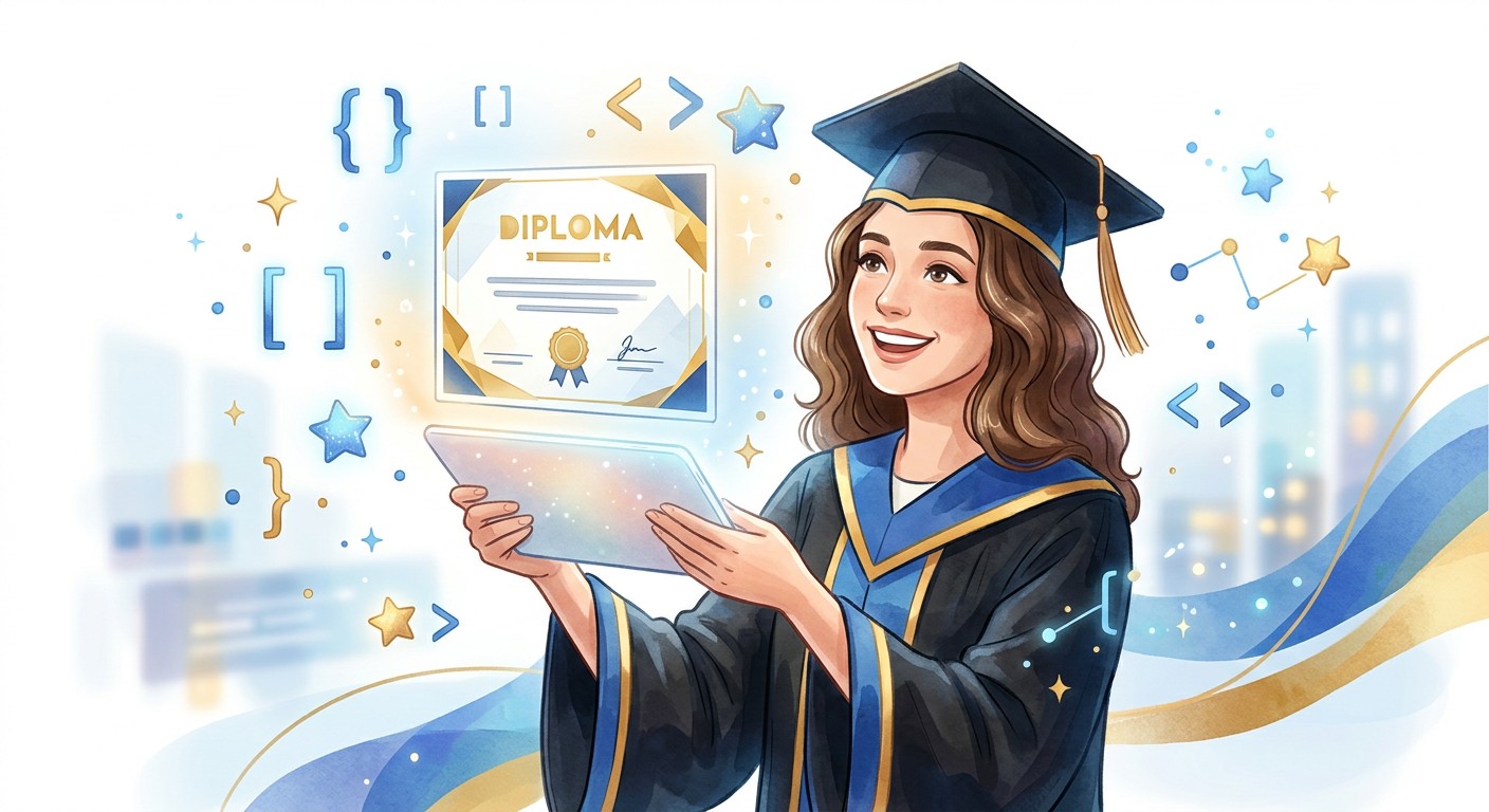 Онлайн-школа программирования — выпускник получает диплом ДПО и сертификат