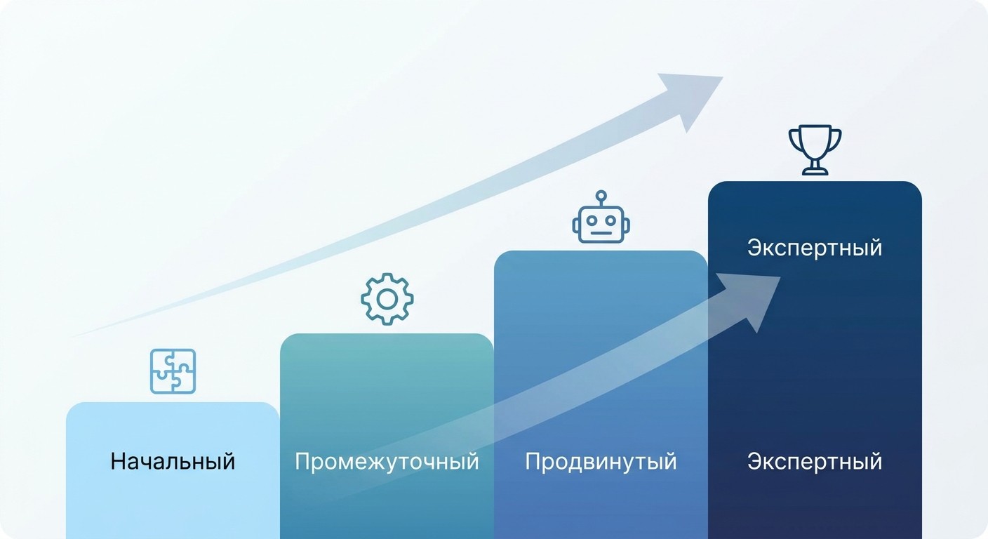 Путь обучения робототехнике: четыре уровня от новичка до эксперта