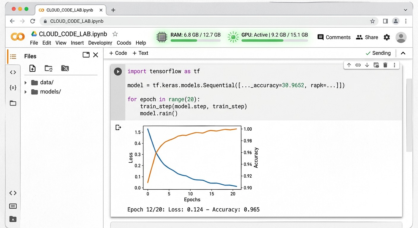 Google Colab с GPU-ускорением для обучения моделей на Python
