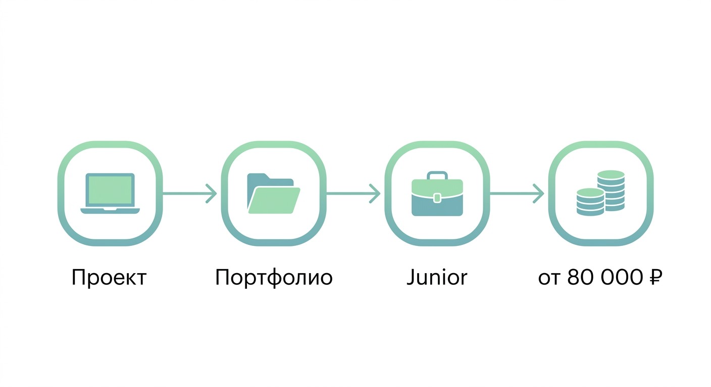 Карьерный путь Python-разработчика от проекта до зарплаты Junior